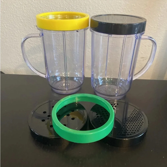 Original Magic Bullet Deluxe Replacement Parts, Party, Mugs, Lip Rings New - Picture 4 of 8